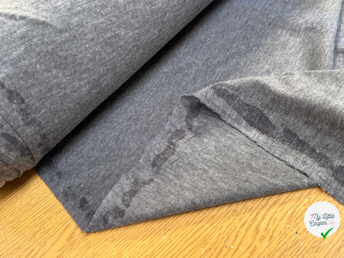 JERSEY DE COTON DOUX GRIS FONCÉ - My Little Coupon