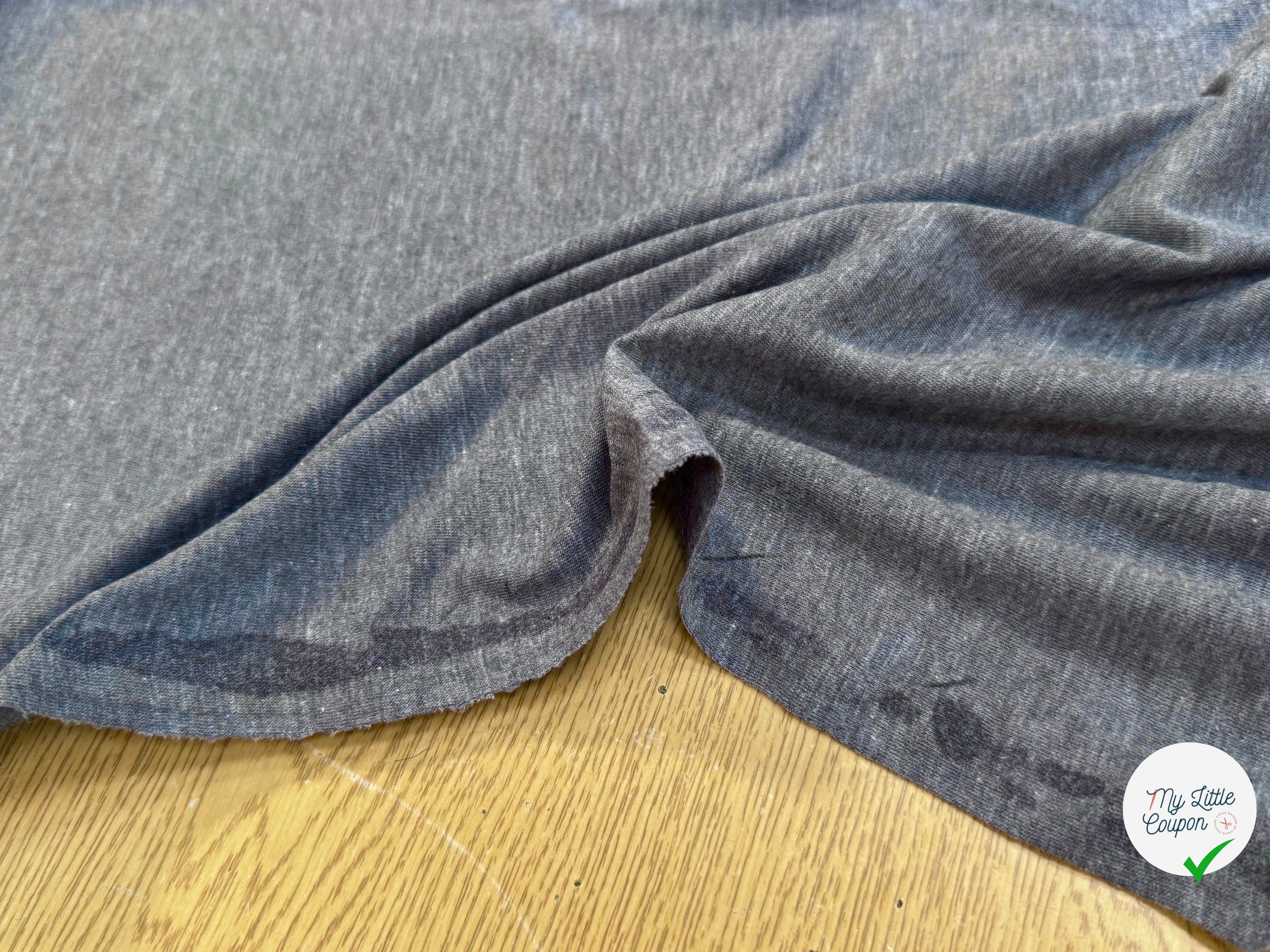 JERSEY DE COTON DOUX GRIS FONCÉ - My Little Coupon