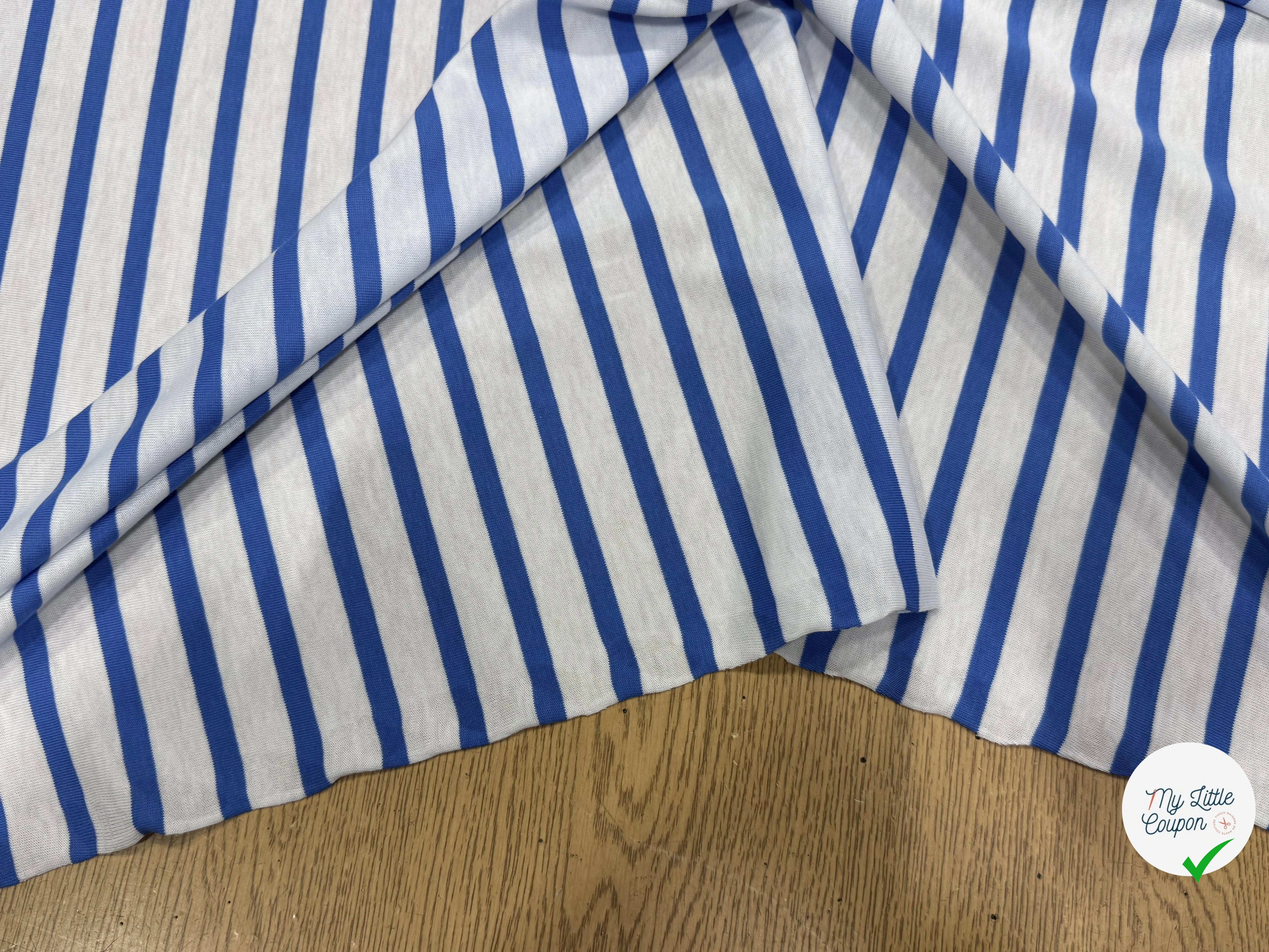 JERSEY DE COTON DOUX STRETCH NEIGE ET MER FABRICATION RÉGION DE TROYES 🇫🇷 - My Little Coupon