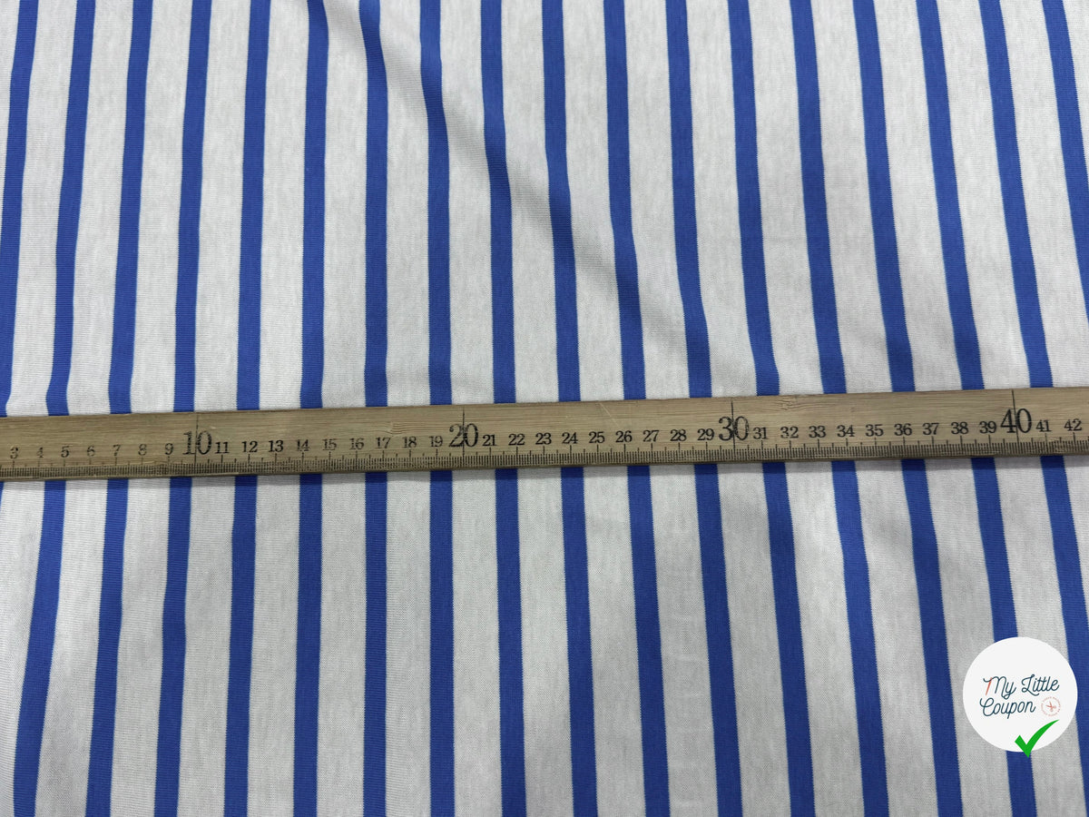 JERSEY DE COTON DOUX STRETCH NEIGE ET MER FABRICATION RÉGION DE TROYES 🇫🇷 - My Little Coupon