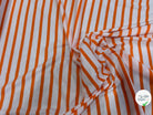 JERSEY DE COTON DOUX STRETCH NEIGE ET ORANGE FLUO FABRICATION RÉGION DE TROYES 🇫🇷 - My Little Coupon