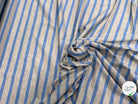 JERSEY DE COTON DOUX STRETCH RAYURES BLEU BÉBÉ ET GRIS FABRICATION RÉGION DE TROYES 🇫🇷 - My Little Coupon