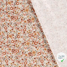 Jersey de coton fleurs blanc cassé
