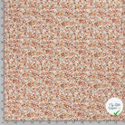 Jersey de coton fleurs blanc cassé