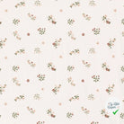 Jersey de coton fleurs blanc cassé