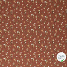 Jersey de coton fleurs vieux rose