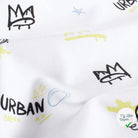 Jersey de coton graffiti blanc