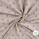 JERSEY DE COTON IMPRIMÉ BEES SAND - My Little Coupon