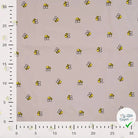 JERSEY DE COTON IMPRIMÉ BEES SAND - My Little Coupon