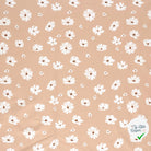 JERSEY DE COTON IMPRIMÉ FLEURS ROSE - My Little Coupon