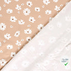 JERSEY DE COTON IMPRIMÉ FLEURS ROSE - My Little Coupon