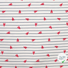 JERSEY DE COTON IMPRIMÉ HOMARDS FOND BLEU MARINE - My Little Coupon