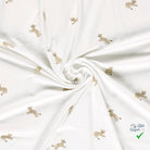 JERSEY DE COTON IMPRIMÉ LÉOPARDS BLANC CASSÉ - My Little Coupon