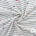 JERSEY DE COTON IMPRIMÉ NAVY (BOATS) - My Little Coupon