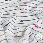 JERSEY DE COTON IMPRIMÉ NAVY (BOATS) - My Little Coupon