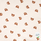 JERSEY DE COTON IMPRIMÉ OURS FOND SABLE - My Little Coupon