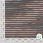 JERSEY DE COTON IMPRIMÉ RAYURES FOND KAKI FONCÉ - My Little Coupon