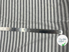 JERSEY DE COTON INDIGO RAYURES GRISES FOND ÉCRU - My Little Coupon