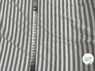 JERSEY DE COTON INDIGO RAYURES GRISES FOND ÉCRU - My Little Coupon