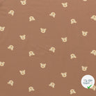 Jersey de coton léopards camel