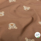 Jersey de coton léopards camel