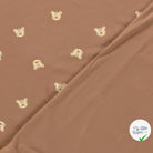 Jersey de coton léopards camel