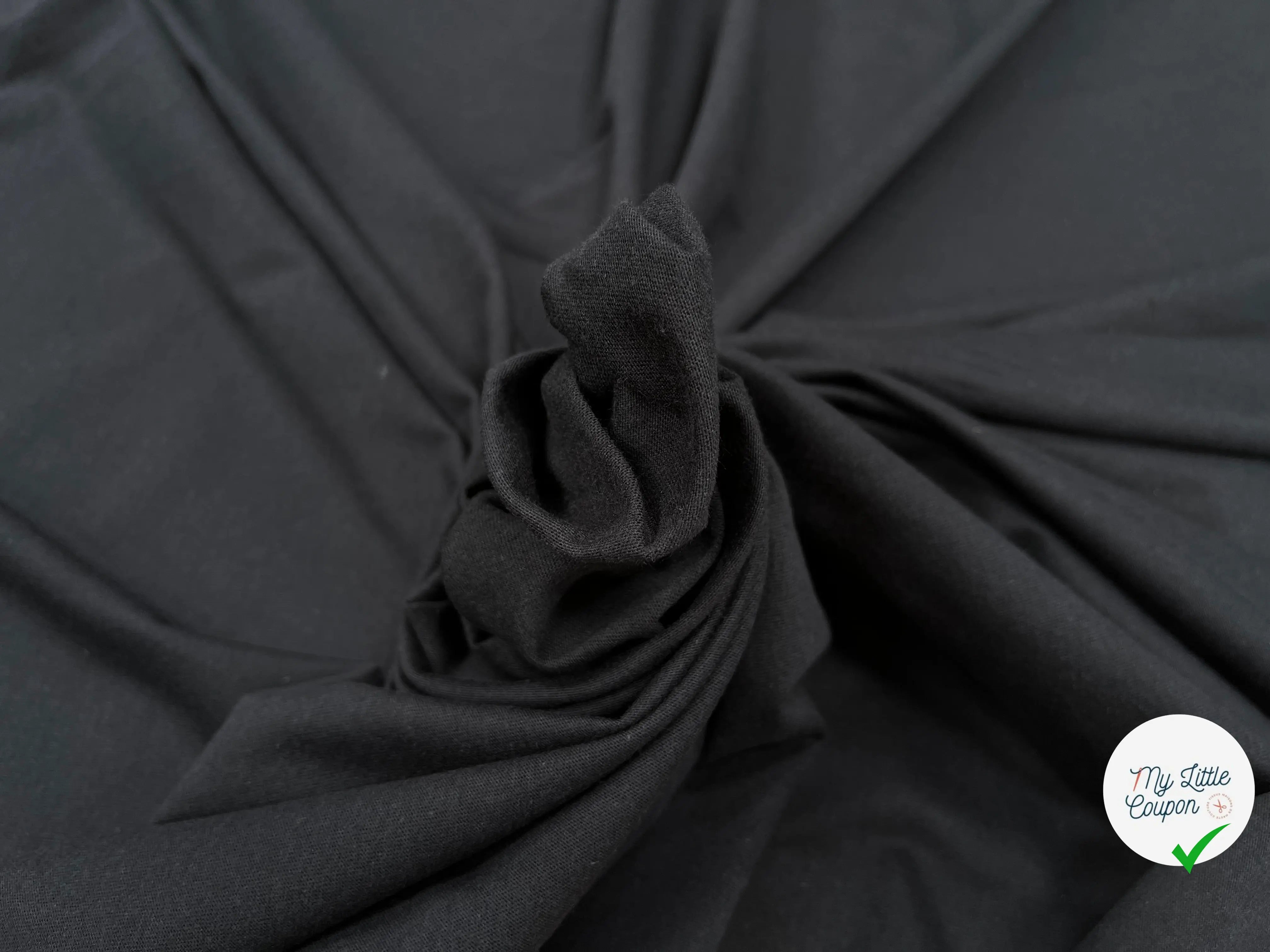 JERSEY DE COTON MARINE NOIR - My Little Coupon
