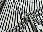 JERSEY DE COTON MARINIÈRE RAYURES SWAN/NOIR 145 - My Little Coupon