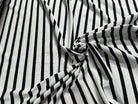 JERSEY DE COTON MARINIÈRE RAYURES SWAN/NOIR 145 - My Little Coupon