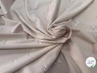 JERSEY DE COTON OISEAUX BEIGE - My Little Coupon