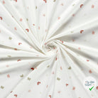 Jersey de coton papillons blanc cassé