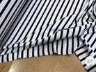 JERSEY DE COTON PEAU DE PÊCHE ULTRA STRETCH RAYURES BLANC ET NAVY FABRICATION RÉGION DE TROYES 🇫🇷 - My Little Coupon