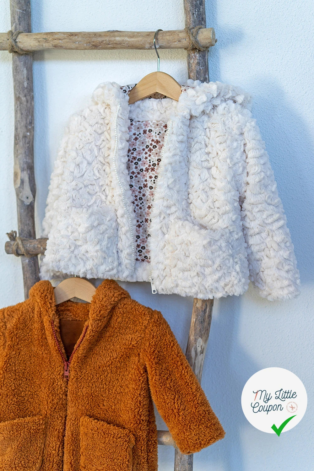 Jersey de coton petites fleurs blanc cassé