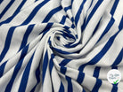 JERSEY DE COTON RAYURES BLEU ET BLANCHES - My Little Coupon - tissu - coudre