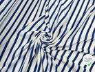 JERSEY DE COTON RAYURES BLEU ET BLANCHES - My Little Coupon - tissu - coudre