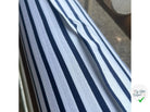 JERSEY DE COTON RAYURES BLEU ET NEIGE - My Little Coupon - tissu - coudre
