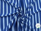 JERSEY DE COTON RAYURES BLEU SUR BLEU - My Little Coupon - tissu - coudre