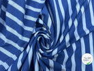 JERSEY DE COTON RAYURES BLEU SUR BLEU - My Little Coupon - tissu - coudre
