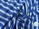 JERSEY DE COTON RAYURES BLEU SUR BLEU - My Little Coupon - tissu - coudre