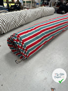 JERSEY DE COTON RAYURES BLEU VERT BLANC ET ROUGE - My Little Coupon - tissu - coudre