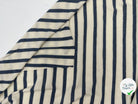 JERSEY DE COTON RAYURES INDIGO FOND ECRU MSO