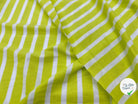 JERSEY DE COTON RAYURES LEMON ET NEIGE - My Little Coupon - tissu - coudre