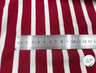JERSEY DE COTON RAYURES ROUGE PERSAN SUR BLANC ÉCRU - My Little Coupon - tissu - coudre