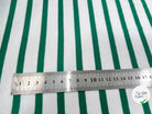 JERSEY DE COTON RAYURES VERT PRIMAIRE ET NEIGE - My Little Coupon - tissu - coudre