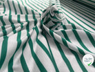 JERSEY DE COTON RAYURES VERT SAPIN - My Little Coupon