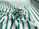 JERSEY DE COTON RAYURES VERT SAPIN - My Little Coupon