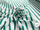 JERSEY DE COTON RAYURES VERT SAPIN - My Little Coupon