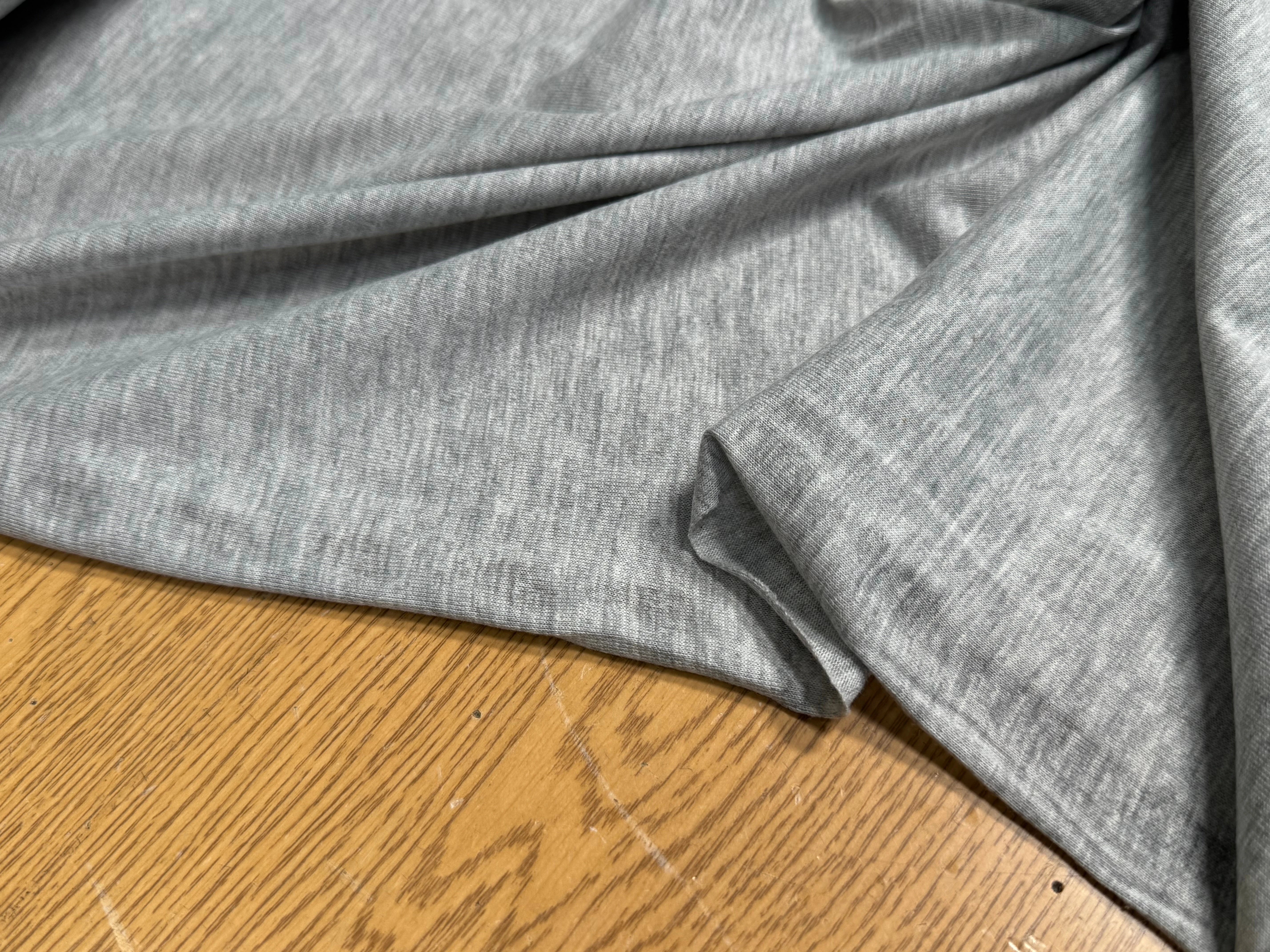 JERSEY DE COTON SOFT 8% ÉLASTHANNE GRIS GRANDE LAIZE - My Little Coupon