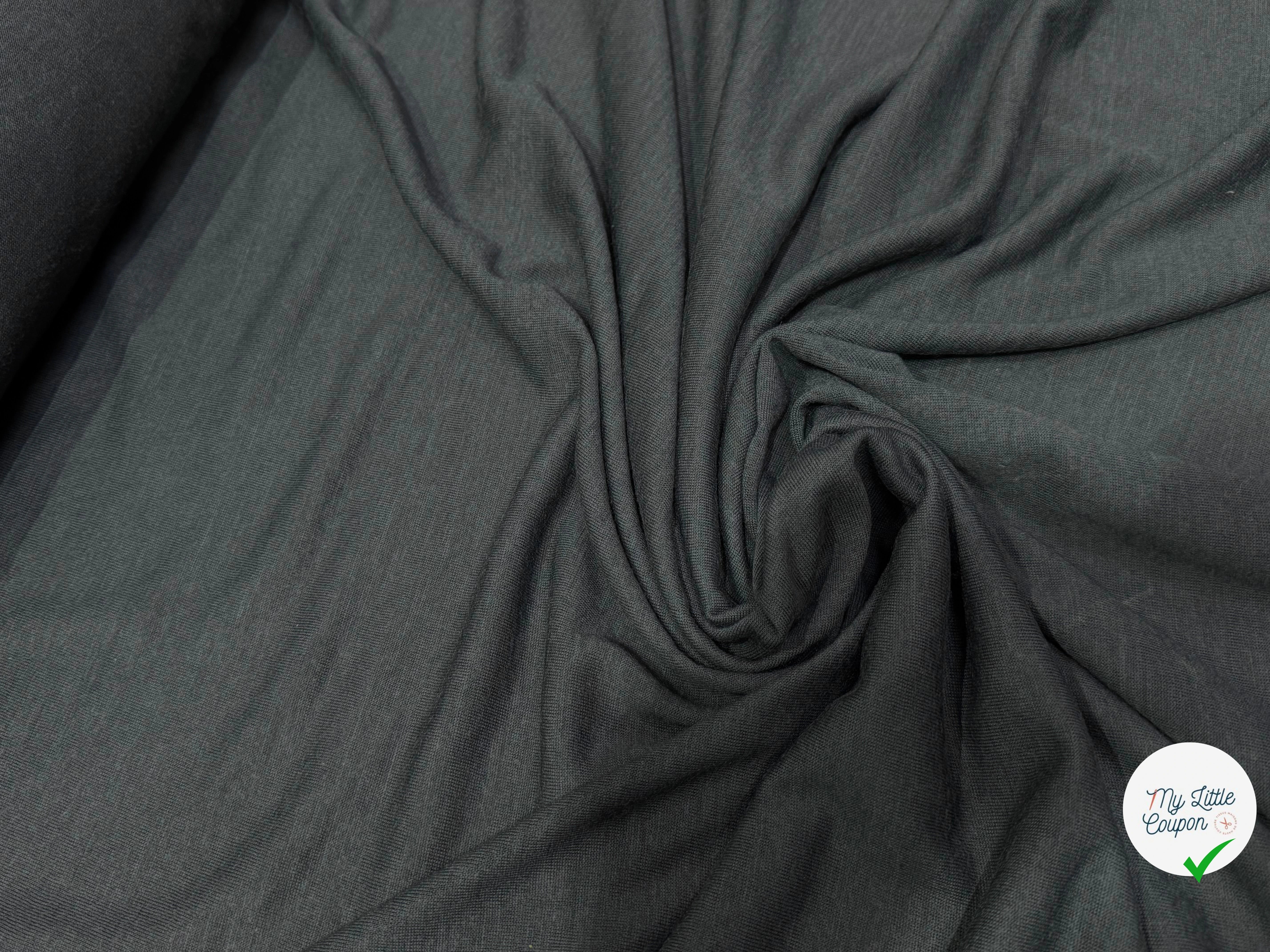 JERSEY DE LAINE DOUX GRIS ULTRA STRETCH 75% LAINE - My Little Coupon