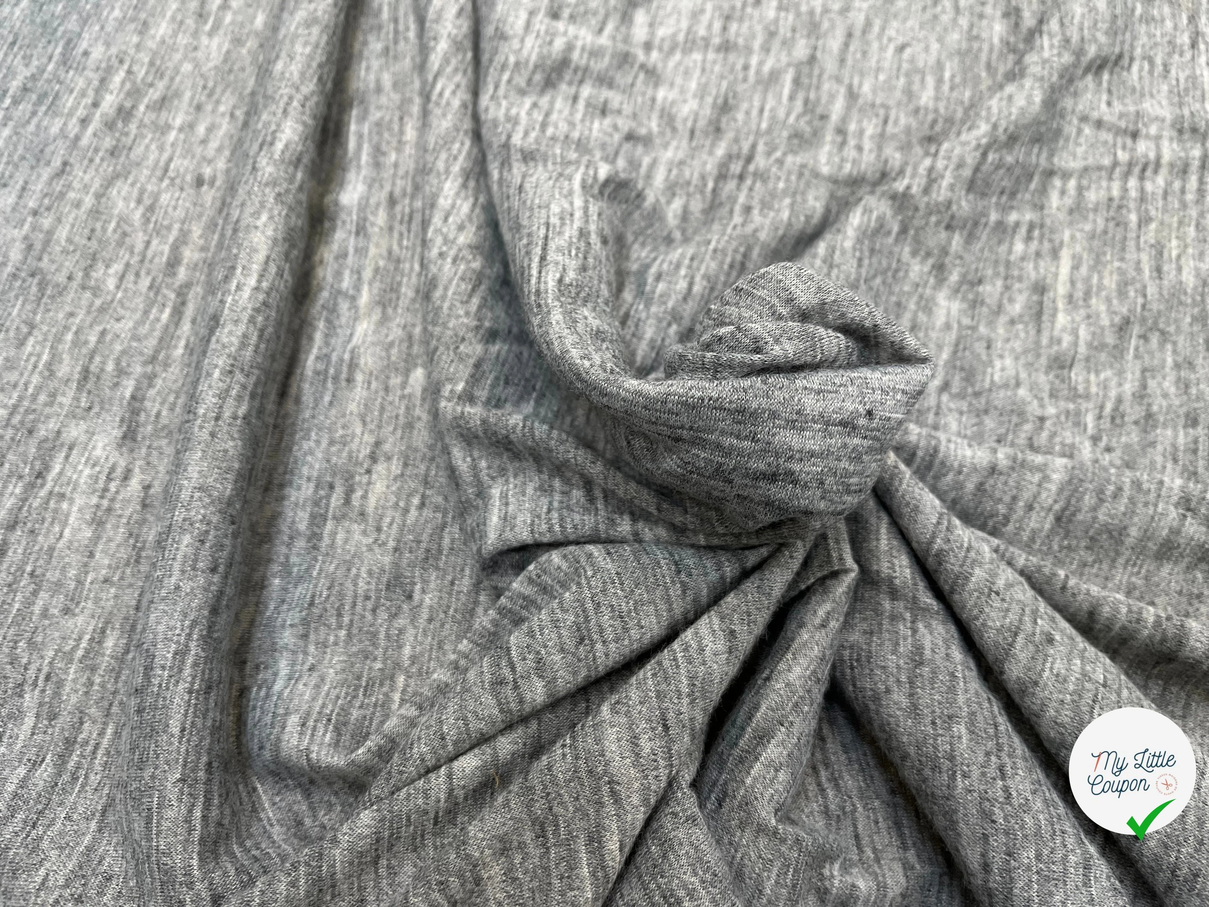 JERSEY DE LAINE GRIS CHINÉ - My Little Coupon